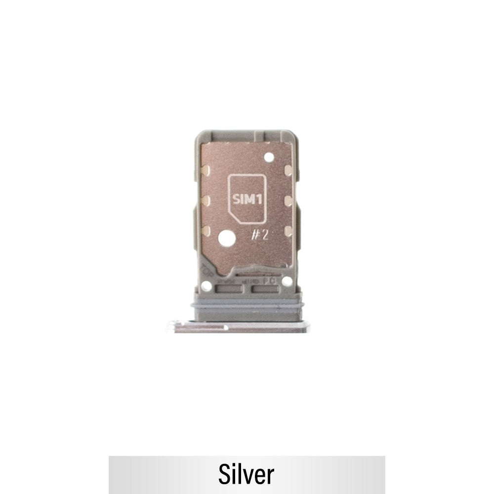Dual SIM Card Tray for Samsung Galaxy S21 G990F-Silver (Not for AU) Dual SIM Card Tray for Samsung Galaxy S21 G990F-Silver (Not for AU)